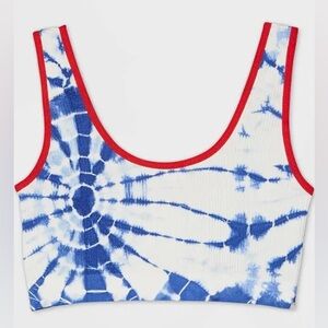 Colsie Blue Tie Dye Sports Bra